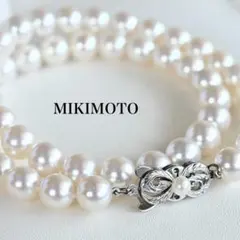 ミキモト✨K18】あこや真珠 ペンダントネックレス パール 5P リーフ 花