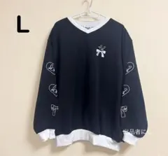 L●新品タグ付 しまむら もえにゃ プルオーバー スウェット トレーナー