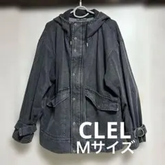 CLELダークグレー ミリタリーマウンテンパーカー Ｍサイズ メンズ
