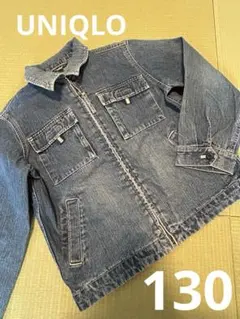 ユニクロ　デニムジップアップジャケット　130