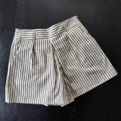 キュロット ショートパンツ ストライプ Lのサムネイル