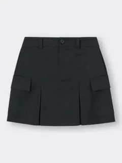 GU ブラック カーゴミニスカート S