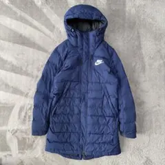 NIKE ユニセックス S ダウンコート ロング ベンチコート ウォッシャブル