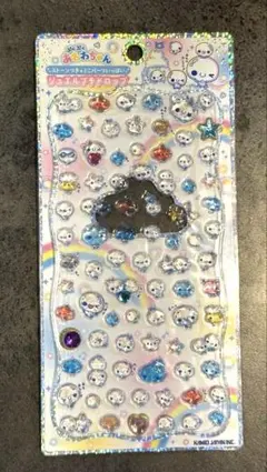 ぷくぷくあわわちゃん ジュエル プチドロップ 正規品 シール 立体 ボンボン