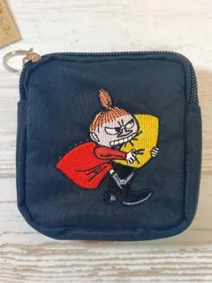 ムーミン コインケース リトルミー ブラック 新品