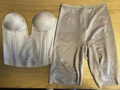 ブライダル　コルセット D70 ベージュ　ペチコート　セット