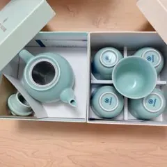 の*ん様 SALIU ミントグリーン急須と茶碗セット - メルカリ