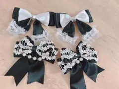 リボン ヘアアクセサリー 4個セット