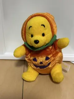 ディズニー　プーさん　カボチャぬいぐるみバッジ　パンプキン　ハロウィン2014