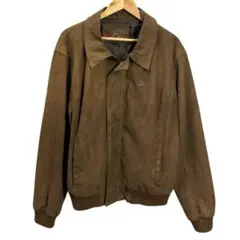 90s スウェード　レザー　ヴィンテージ ブラウン　古着　ジャケット