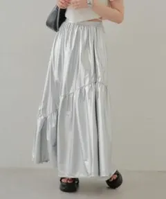 【2024SS】キラキラフレアボリュームスカート