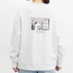 MOOMIN 長袖　トレーナー　スウェット　プリント　刺繍　コットン