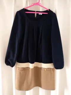 マタニティワンピース　長袖　春、秋、冬