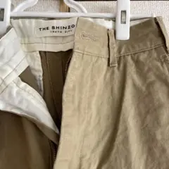THE SHINZO ベージュ チノパン　34 クルーエル