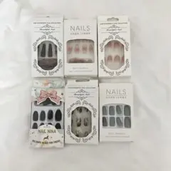 シーイン shein ネイルチップ 6点セット