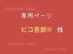ピコ吾郎❁⃘様専用ページです。
