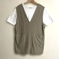 LEPSIM レプシム　半袖Tシャツのベストアンサンブル　フリーサイズのサムネイル