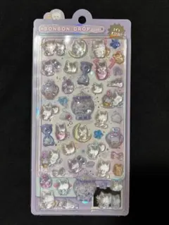 正規品　BONBON DROP ねこ　ボンボンドロップシール　ナイトミャウ