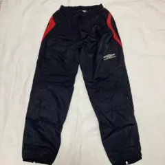 美品 umbro ピステパンツ UBA4838P L 黒/赤 size L