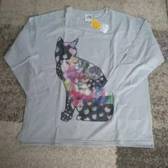 ScoLar　猫コラージュ ロングＴシャツのサムネイル