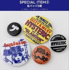 ヒステリックグラマー　HYSTERIC GLAMOUR ムック本　缶バッジ