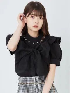 アンクルージュ BIGリボンブラウス