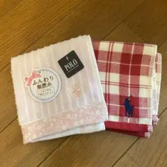 ラルフローレン POLO タオルハンカチ 2枚セット