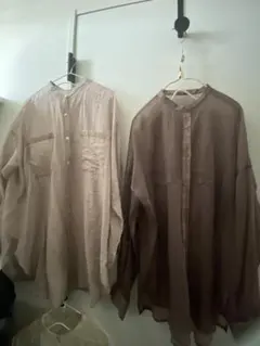 2枚セットPAGEBOY シアーヨウリュウバンドカラーシャツ