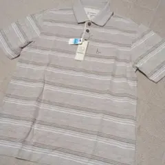 新品TOROY ドライ速乾 ストライプ ポロシャツ M父の日