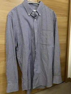 UNIQLO チェック柄ボタンダウンシャツ