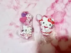 メゾピアノ×ハローキティカプセルラバーマスコット 2つセット