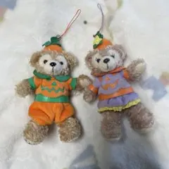 ダッフィーとシェリーメイ　1体プレゼント付ハロウィンストラップ 3体セット