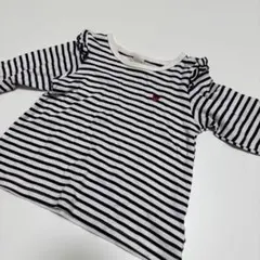 petit main ボーダー長袖カットソー 110