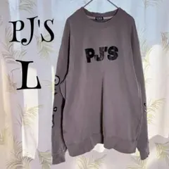 【PJ'S ピージェイズ】スウェットトレーナー　プリントトレーナー　L 春秋冬