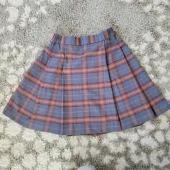 UNIQLO　女の子グレーチェック 130cm プリーツスカート