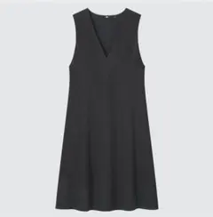 UNIQLO ブラッシュドジャージージャンパースカート