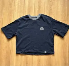 GU ミセスグリーンアップル　ミニ裏毛グラフィックTシャツ　五分袖