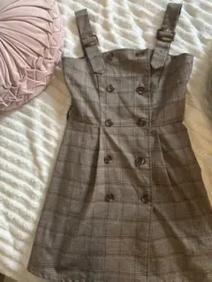 evelyn チェック柄ミニワンピース