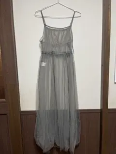 Kastane シアー チュール キャミワンピース グレーのサムネイル