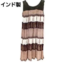 CRAZY　インド製　アジアン　エスニック　チュニック　Mサイズ