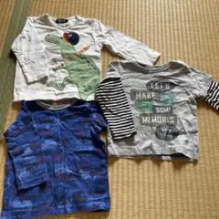 80センチ　トップス3枚セット　ロンT 長袖　まとめ売り