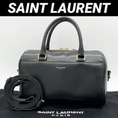 【美品✨】 サンローラン ベイビーダッフル 2WAY ハンドバッグ ブラック 黒