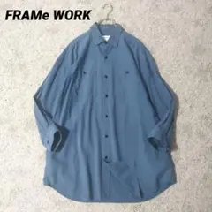完売　フレームワーク  タンガリービッグシャツ　FRAMeWORK FRAMeWORK ダンガリービッグシャツ ネイビー /フレームワーク 【公式通販】