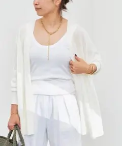 ドゥズィーエムクラス　*shake code ショート カーディガン　ホワイト