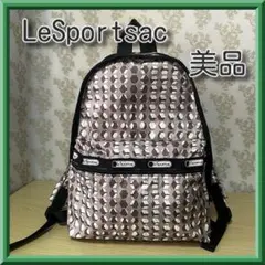 本日限定特価ほぼ未使用美品LeSportsac 幾何学模様バックパック　リュック
