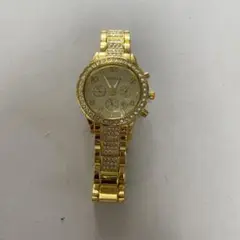 未使用　GENEVA ゴールド ストーン付き 腕時計