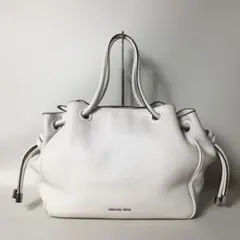 2508-242｜マイケルコース トートバッグ レザー ホワイト