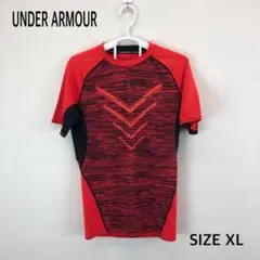アンダーアーマー UNDER ARMOUR Tシャツ XL レッド/ブラック