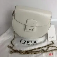 美品】FURLA フルラ JOY ジョイ レザー ショルダーバック - メルカリ