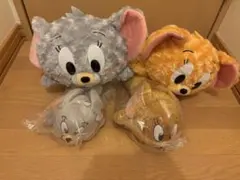 トムとジェリー 寝そべり ぬいぐるみ もこもこ
